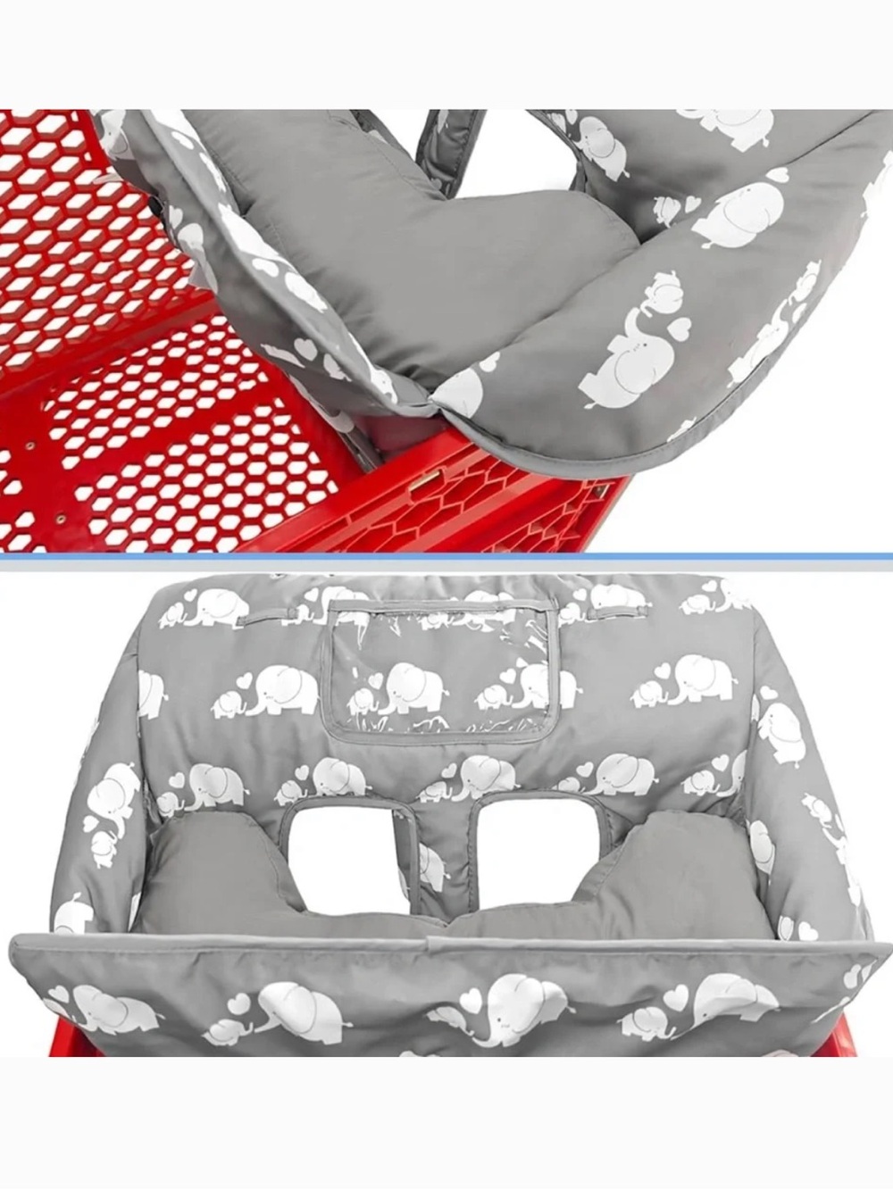 Infant Shopping Cart Cover and Cushion - Picture 2 of 5